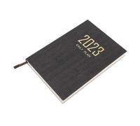 Gogogmee English Appointment Book Planner with Daily Schedule and Academic Journal for Business and School Black Hardcover Management Organizer for Work Classes and Conferences