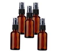 Gogogmee Essential Oil Spray Bottle Set 10pcs Glass Subpackaging Bottles Brown Press Pump 15ml Portable