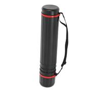 Gogogmee Extendable Plastic Poster Tube Telescoping Artwork Storage Case Water-resistant Drawing Document Mailing Container for Blueprints Black Medium