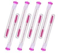 Gogogmee Eyelash Applicator Fits Eye Contours and Glides Evenly through Lashes Acrylic Lash Wand Set 8pcs with Diamond Empty Eyelash Tubes for Women Makeup