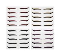 Gogogmee Eyelid Tape Color 20 Pairs Reusable Eyeshadow Stickers Plastic and Glue Material Save Time and Labor Fashion Style Color for Eye Makeup Suitable for Daily Life and Dating