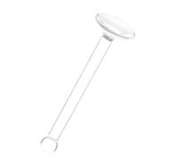 Gogogmee Faux Crystal Watercolor Grinding Pestle with Nonslip Frosted Grip Flat Bottom Mixing Rod for Paints Minerals and Pigments Laboratory Pharmacy Use