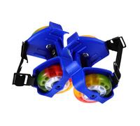 Gogogmee Flashing Wheelie Roller Skates for Boys and Beginner Skating Shoes with Light-up Wheels for Indoor Outdoor Sports Teens Blue