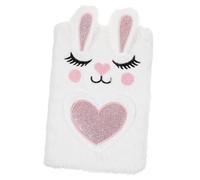 Gogogmee Fluffy Cartoon Plush Notebook for Portable Journal with Smooth Liner Paper for Writing Planning and Organizing Daily Notes Suitable for School Office and Home Use