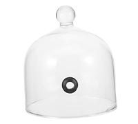 Gogogmee Food Protector from Flies Glass Microwave Food Cover Dome Lid for Smoking