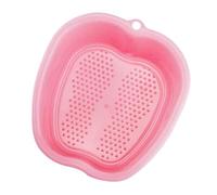 Gogogmee Foot Massage Tub with Built Massage Points for Relaxation Durable Foot Bath Basin for Home Hotel Pink Color and Maintains Shape Over