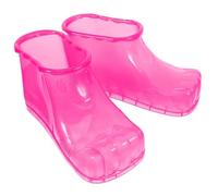 Gogogmee Foot Soak Boots Small Size 12.5Cm Red Foot Soaker Shoes Sturdy PVC for Household and Massage