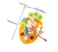 Gogogmee Funny Pull String Sensory for Boy Girl Fine Motor Skills Development Bright Cord Interactive Early Education