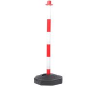 Gogogmee Garage Parking Aid Parking Stop Reflective Warning Column 32 Inch with Portable Wheels for Traffic Warnings and Vehicle Restriction