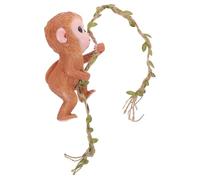 Gogogmee Garden Hanging Resin Monkey Ornament Climbing Tree Sculpture Outdoor Patio Décor Compact Delicate Monkey Figure for Garden and Courtyard Supplies