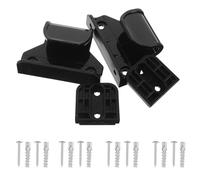 Gogogmee Gate Extension Kit for Retractable Indoor Safety Gate Black Door Repair Set with 2 Latches 2 Mounting Brackets and Screws Compatible with for Nursery and Home Use