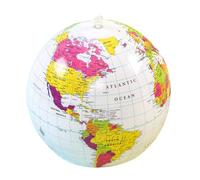 Gogogmee Giant Inflatable Beach Ball for Adults Educational World Map for Geography Teaching Dual Purpose Party Decoration Fun for Swimming Pool Activities