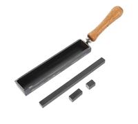 Gogogmee Gold Melting Mold with Wooden Handle Includes Steel Bars for Silver and Gold Refining Casting European Style Oil Groove Ingot Mold for DIY Jewelry Making
