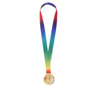 Gogogmee Gold Music Award Medals for Yellow Ribbon Zinc Alloy Competition and Performance Prize Medals for Talent Shows and Dance Contests