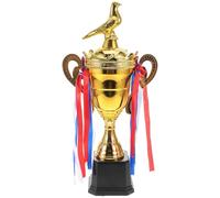 Gogogmee Gold Pigeon Racing Trophy with Elegant Crown Cap for Sports Competitions and Award Ceremonies First Place Prize for Soccer Football Matches Keepsake Award to Showcase Achievement