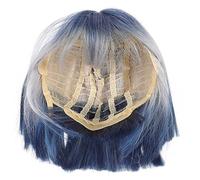 Gogogmee Gradient Wig Set Side Bangs Short Wigs Women's Fake Hair Stylish Hairpiece Comfortable Breathable for Cosplay Theme Parties