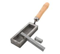 Gogogmee Graphite Ingot Casting Mold for Jewelry Making Precision Engineered Small Aluminum Melting Mold with Oil Groove Use Versatile Tool for Silver and Precious Metals Refining