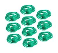 Gogogmee Green Hair Extensions for Women Girls 10 Pcs Curly Wig Hair Extensions Decoration Hairpiece with Clips for Parties