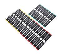 Gogogmee Gym Equipment Weight Block Stickers Reusable Weight Labels with Pinholes for Dumbbell and Fitness Machines Easy-Read Adhesive Tags