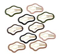 Gogogmee Hairpin for Girls 10pcs Snap Hair Clips Cloud Shape Fashionable Hair Barrettes for Ladies