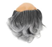 Gogogmee Halloween Bald Cap Wig for Men Soft Breathable Old Man Balding Hat for Scientist Costume Funny Party Prop for Themed Role Play and Fancy Dress Comfortable Skin-friendly Material