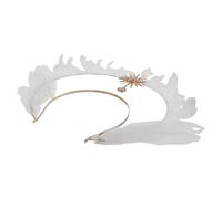 Gogogmee Halloween Decorations Nun Robe Style Circular Crown Headpiece Costume Hair Accessories for Women Girls Party Cosplay