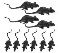 Gogogmee Halloween Mouse Props 10 Pack Realistic Simulation Mice 3.15 Inch Toy Rats for Scary Party Decorations Haunted House Pranks