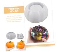 Gogogmee Halloween Silicone Pumpkin Jar Mold with Lid Flexible Reusable Candy Storage Container Mold for DIY Epoxy Craft Wear-Resistant Lightweight Silicone for Halloween Decoration and