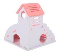 Gogogmee Hamster Climbing Ladder Pink PVC DIY Slide House Small Pets Playground for Friends Who Have a Small Pet