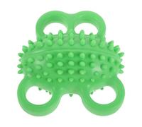 Gogogmee Hand Grip Strength Trainer Massage Ball for Adults Green Acupressure Finger Exerciser for Hand Rehab and Wrist Therapy Stroke Squeeze Ball Palm Exercise
