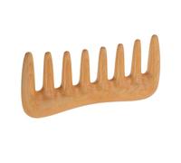 Gogogmee Handmade Boxwood Wide Tooth Comb Static Wooden Hair Brush Scalp Massager for Detangling Styling Wet Dry Curly Thick Wavy Straight Hair Portable Travel Friendly