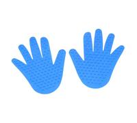 Gogogmee Handprint Sticker Sheets Massage Point Sheets Educational Toys for Boys and Girls Coordination Training Prop Blue Plastic 1 Pair