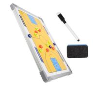 Gogogmee Hanging Aluminum Frame Basketball Training Board with Erasable Sand Textured Surface for Strategy Display and Team Communication Portable Coaching Play Planner