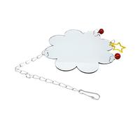 Gogogmee Hanging Chicken Mirror with Bell Pet Mirror Accessory for Chickens Hens and Birds Fun Reflection Play for Cage Enrichment Easy Installation with