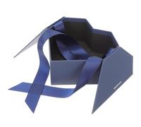 Gogogmee Heart-Shaped Box Treasure Blue with Lid Small Present Box for Money and Cosmetics for Birthday Valentine’S Day Wedding and Party