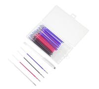 Gogogmee Heat Erasable Fabric Marker Pen Set 41pcs High-temperature Disappearing Ink Tailor Pens with 4 Assorted Colors 1mm Tip Storage Box for Sewing Quilting Dressmaking Random Color