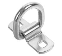 Gogogmee Heavy Duty Galvanized D-shaped Tow Hook Ring for Front Rear Car Bumper Carbon Steel Towing Eye Bolt Easy Quick Installation for Automobiles