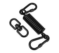 Gogogmee Heavy Duty Hammock Chair Hanging Kit with Shock Absorbing Spring Suspension Hooks and Carabiner for Porch Swings Patios Ceiling Mounts and Tree Limbs Easy Installation No Assembly