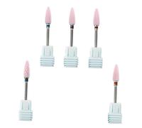 Gogogmee High Strength Manicure Sanding Bits 5pcs Nail Grinding Head for Nail Beauty Tool