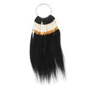 Gogogmee Human Hair Color Practice Strands with Gold Buckles Dye Tools for Salon Home Use Real Hair Samples for Color Testing Techniques
