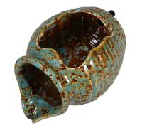 Gogogmee Hydroponic Vase Waterfall Circular Flowing Ceramic Jar Home Decor for Courtyard