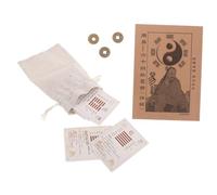 Gogogmee I Ching Divination Cards Set for Beginners 64 Hexagram Cards Success Coins Chinese Luck Charms for Wealth and Prosperity for Tarot Reading and Feng Shui