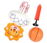 Gogogmee Indoor Basketball Hoop for Hanging Over Door with Cartoon Backboard Easy No-drill Installation Plastic Construction Fun Sport Game for Boys and Playroom and Classroom