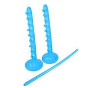 Gogogmee Inflatable Limbo Game for Blue PVC Jumping Stick Outdoor Indoor Party Lawn Game Coordination for Birthday Celebrations and Backyard Fun