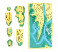 Gogogmee Interactive Geography Contours Line Map Terrain Model for Junior High School Students Topographic Teaching Aid for Classroom Demonstrations and Science Fair Projects