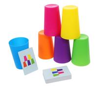 Gogogmee Interactive Stackable Cups for Preschool Learning Early Educational Game for Developing Gripping Skills and Concentration Fun Party Gift for Boys and Indoor Outdoor Use