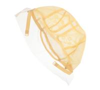 Gogogmee Invisible Lace T-shape Wig Cap Stocking Cap for Women Stretchy Nylon Mesh Hairnet for Wig Making and Wearing Beige Elastic Breathable
