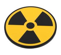 Gogogmee Iron Nuclear Radiation Warning Sticker for Car and Motorbikes, Stylish Decorative Decal with Fine Workmanship, Practical Use for Exterior Vehicle Safety and Warning