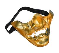 Gogogmee Japanese Cosplay Mask Hannya Half Face Theater Mask for Men Women Masquerade Party Stage Performance Comfortable Design