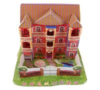Gogogmee Japanese Style Sacrificial Paper Villa, Large Chinese Ancestor Money Papercraft for Ghost Festival Burning, Realistic Ancestral Worship Offering, Single Piece Funeral Ritual